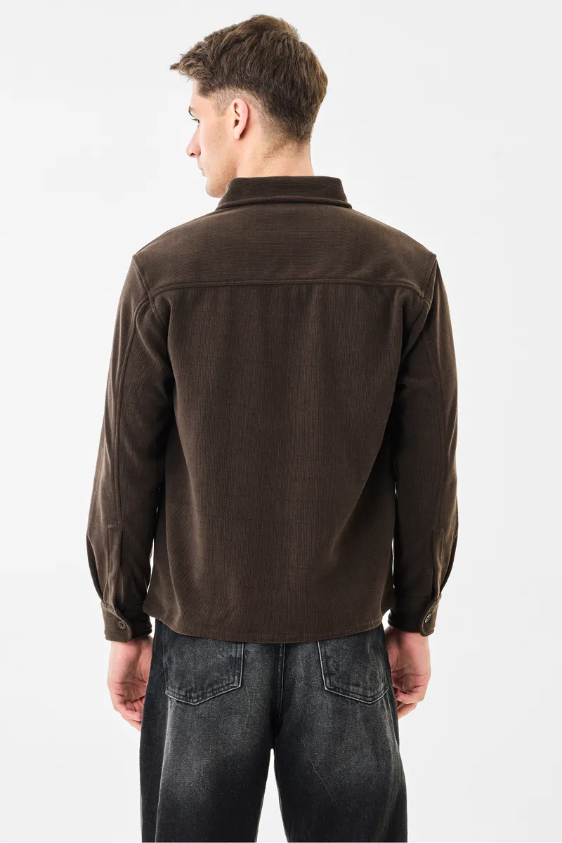 Double Pocket Stretch Zipper Jacket-3